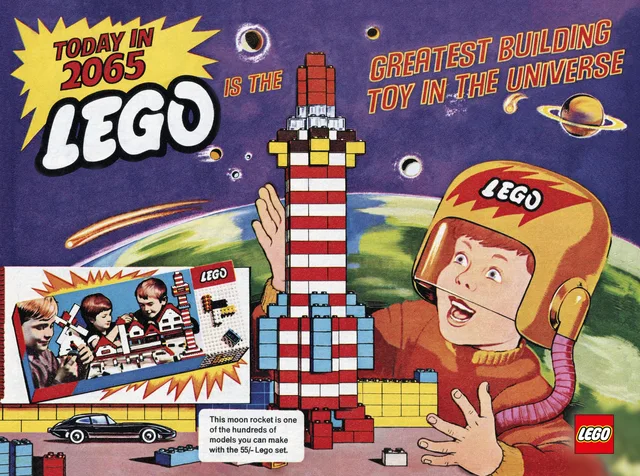 LEGO 5007692-1 1965 Retro Art Print