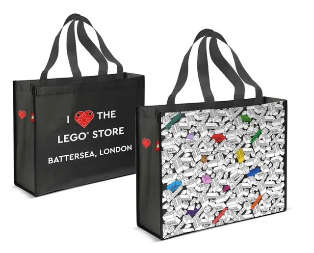 LEGO 5007815-1 I [Heart] The LEGO Store Battersea, London Tote Bag