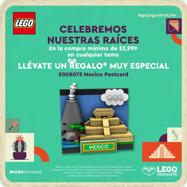 LEGO 5008075-1 Mexico Postcard