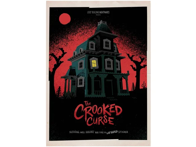 LEGO 5008240-1 The Crooked House Halloween Poster