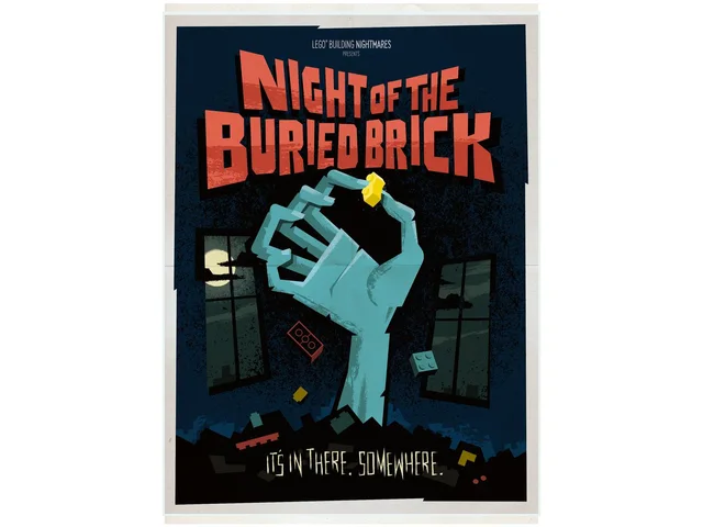 LEGO 5008243-1 Night of the Buried Brick Halloween Poster