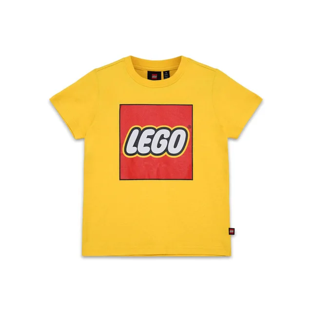 LEGO 5009094-1 Kids' Short Sleeve Logo T-Shirt – Yellow