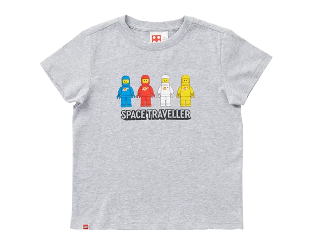 LEGO 5009115-1 Short-Sleeve Space Traveler Kids T-Shirt – Gray Mélange