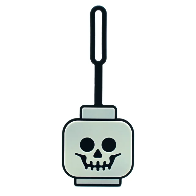 LEGO 5009498-1 Skeleton Head Glow-in-the-Dark Bag Tag
