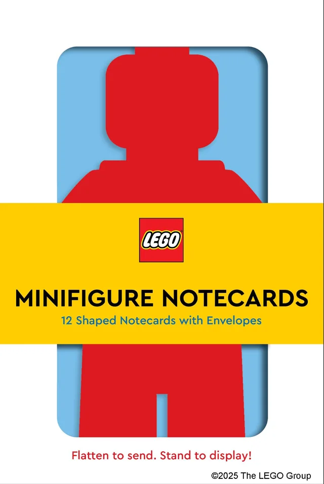 LEGO 5009897-1 Minifigure Notecards: 12 Shaped Notecards with Envelopes