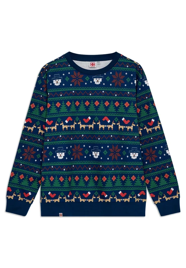 LEGO 5009960-1 Adults Christmas Sweatshirt - Dark Blue