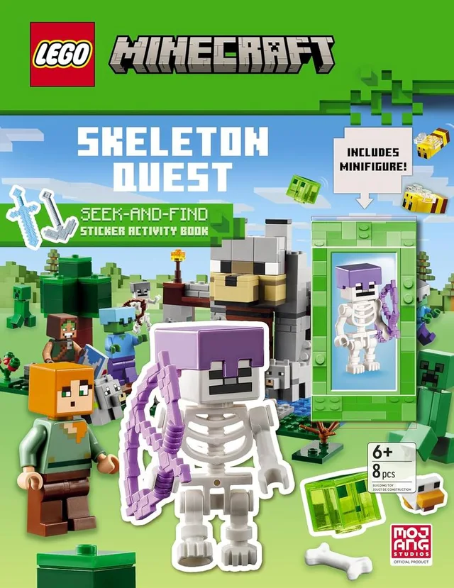 LEGO 5010071-1 Minecraft: Skeleton Quest: Seek-and-Find: Sticker Activity Book