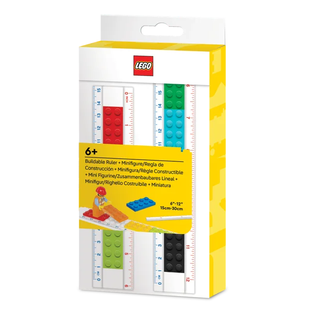 LEGO 5010100-1 Buildable Ruler with Construction Worker Minifigure