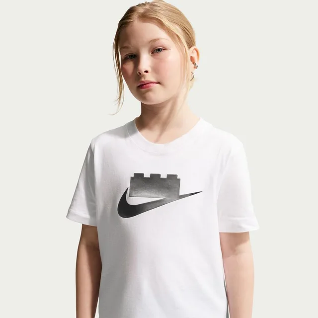 LEGO 5010250-1 Nike x LEGO Collection Big Kids' T-Shirt - White