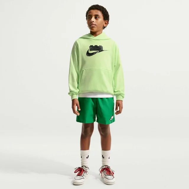 LEGO 5010255-1 Nike x LEGO Collection Big Kids' Hoodie - Lime Green