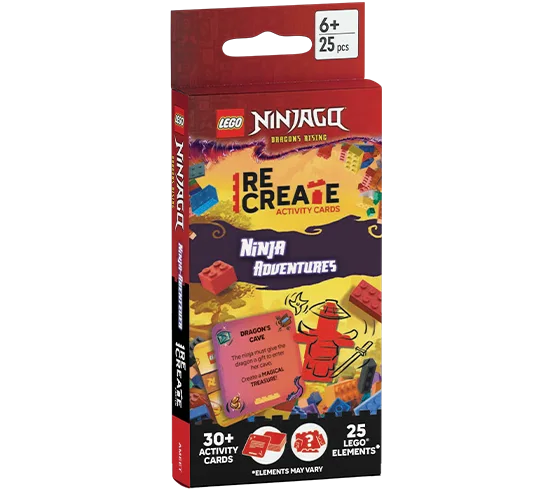 LEGO 5010361-1 Ninjago: Dragons Rising: ReCreate Activity Cards: Ninja Adventures