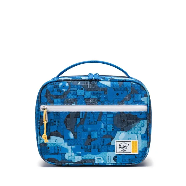 LEGO 5010431-1 Pop Quiz Lunch Box Little Herschel - Abstract Bricks Blue