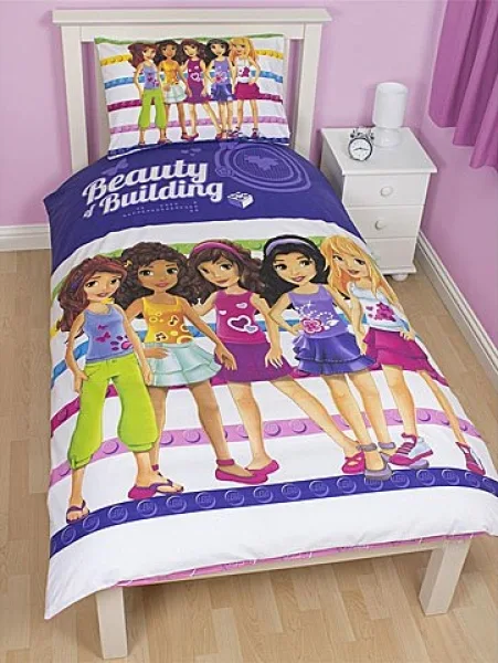 LEGO 5055285336523-1 Friends Beauty of Building Duvet Set