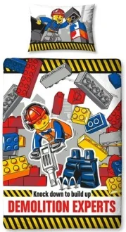 LEGO 5055285385866-1 City Demolition Experts Duvet Set