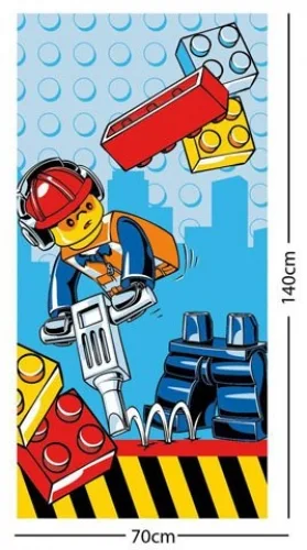 LEGO 5055285389574-1 City Construction Beach Towel
