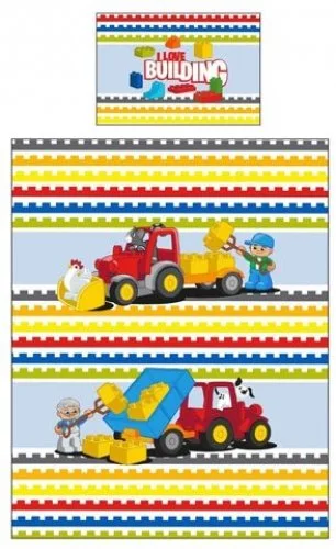 LEGO 5055285391225-1 Duplo I Love Building Duvet Set