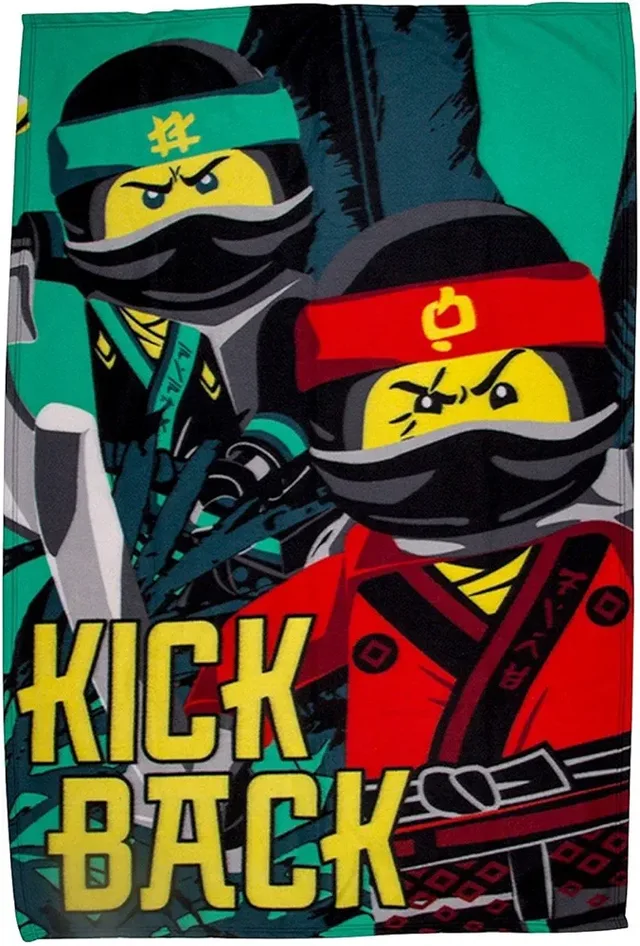 LEGO 5055285409807-1 The LEGO Ninjago Movie Kick Back Fleece Blanket