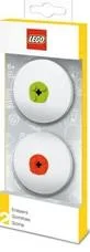 LEGO 51519-1 Round Eraser Set (Lime and Red)