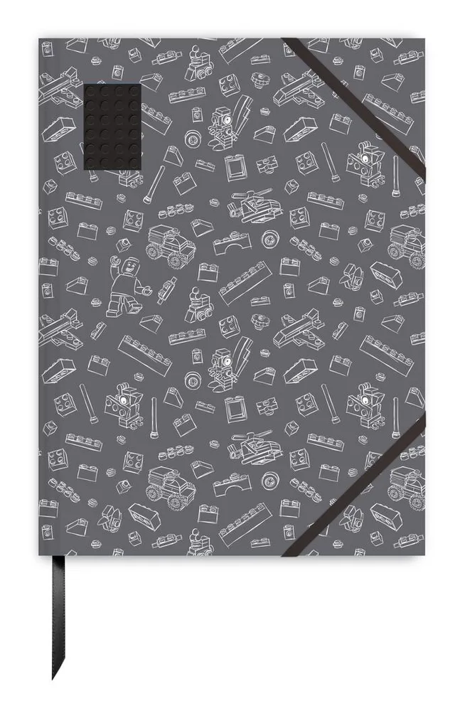 LEGO 51668-1 4 x 6 Embedded Brick Notebook - Grey