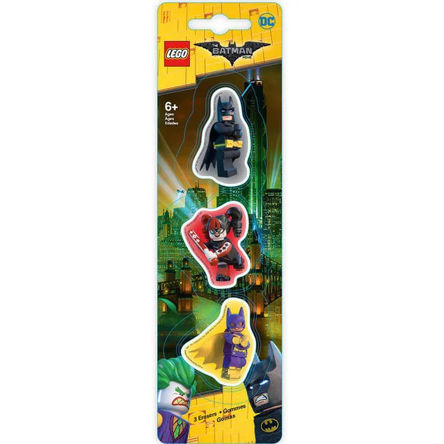 LEGO 51759-1 The LEGO Batman Movie: 3 Eraser Set