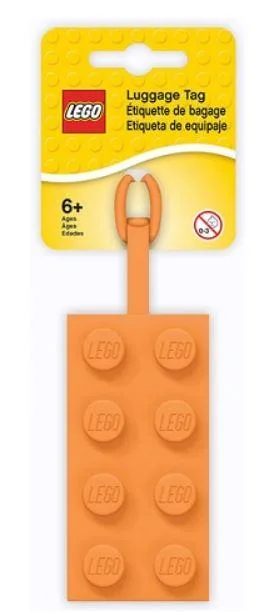 LEGO 52608-1 Orange Brick Luggage Tag