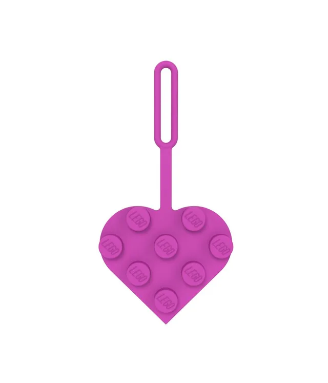 LEGO 53692-1 3x3 Heart Pink Bag Tag