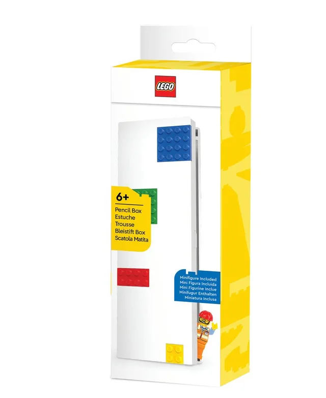 LEGO 53707-1 Pencil Box with Four Building Bricks and Construction Worker Minifigure