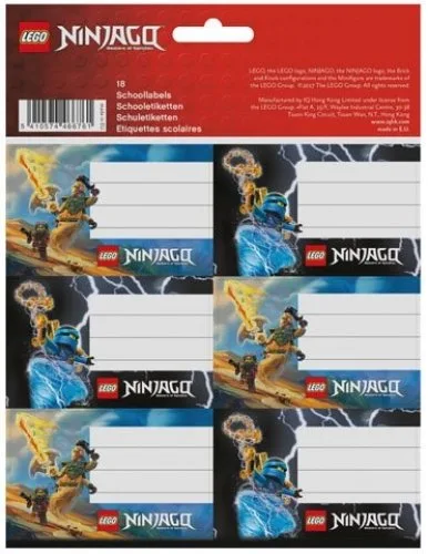 LEGO 5410574466761-1 Ninjago Lightning Battle School Labels