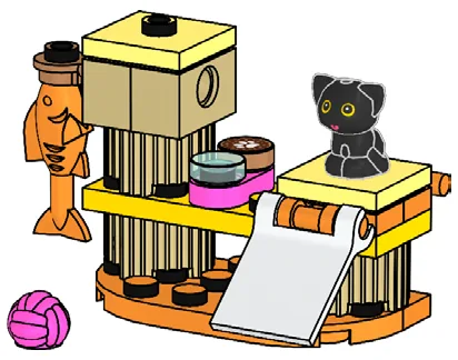 LEGO 562504-1 Cat Tree with Kitten