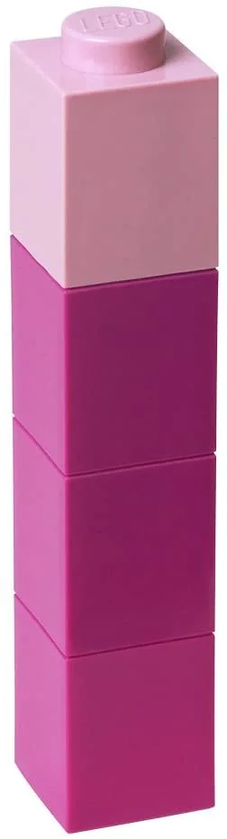 LEGO 5711938023669-1 Square Drinking Bottle (Pink)