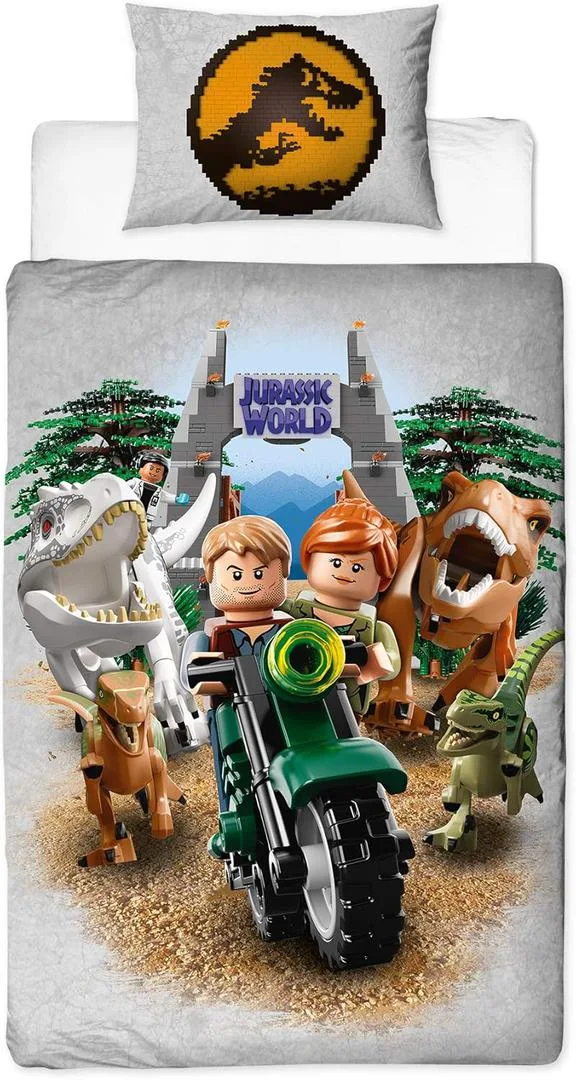 LEGO 5902729043274-1 Jurassic World Duvet Set