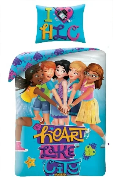 LEGO 5902729044028-1 Friends Heart Lake City Duvet Set