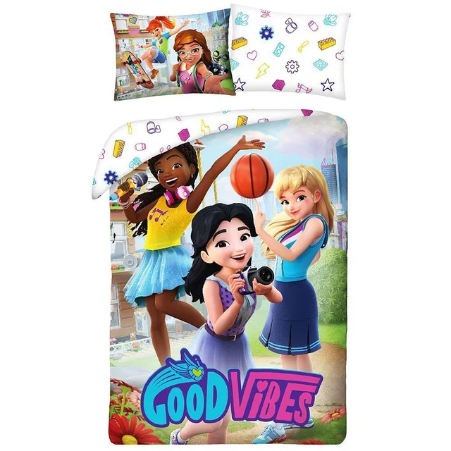 LEGO 5904209604739-1 Friends Good Vibes Duvet Set