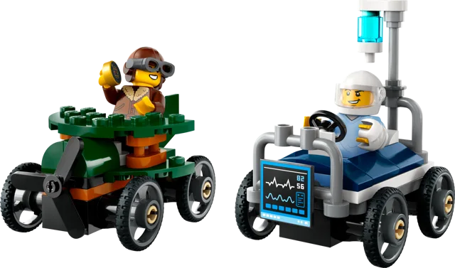 LEGO 60459-1 Airplane vs. Hospital Bed Race Car Pack