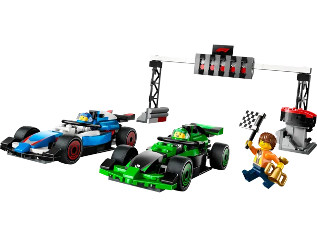 LEGO 60474-1 F1 Grid with VCARB & Sauber Race Cars