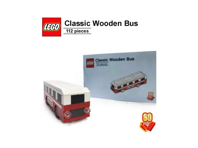 LEGO 6258622-1 60th Anniversary Classic Wooden Bus