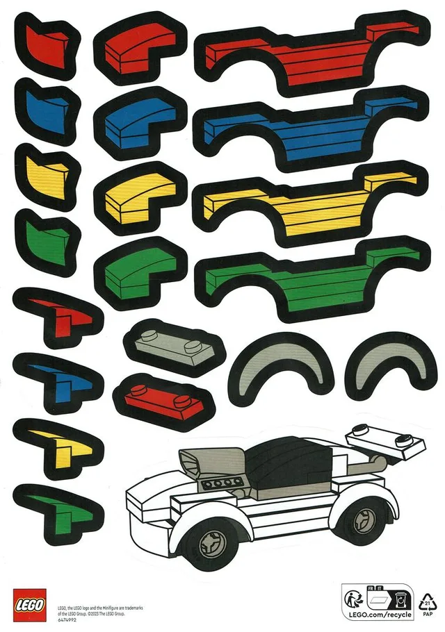 LEGO 6474992-1 Car Stickers