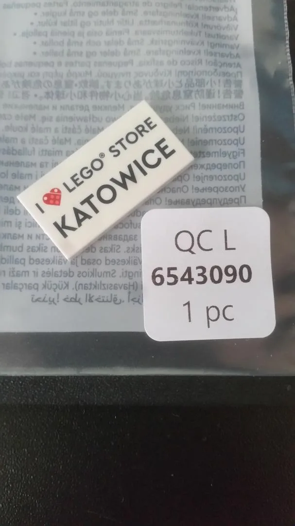 LEGO 6543090-1 I [Heart] LEGO Store Katowice Tile