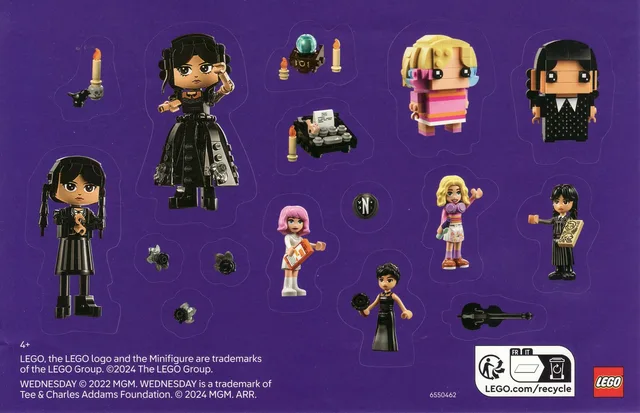 LEGO 6550462-1 Wednesday Stickers