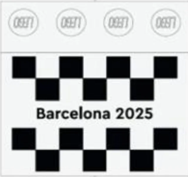 LEGO 6577690-1 2025 Formula 1 Spanish Grand Prix Tile