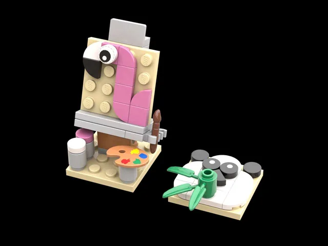 LEGO 6581677-1 Creative Wildlife Panda and Flamingo