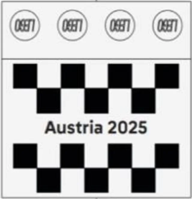 LEGO 6597570-1 2025 Formula 1 Austrian Grand Prix Tile