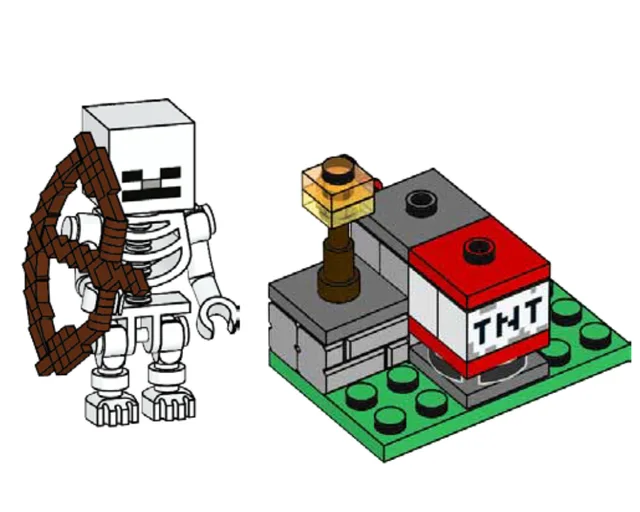 LEGO 662102-1 TNT Launcher and Skeleton