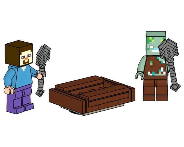 LEGO 662205-1 Steve with Boat and Water Zombie