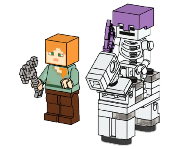 LEGO 662206-1 Alex with Skeleton and Skeleton Horse