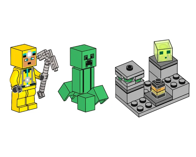 LEGO 662302-1 Cave Explorer, Creeper and Slime