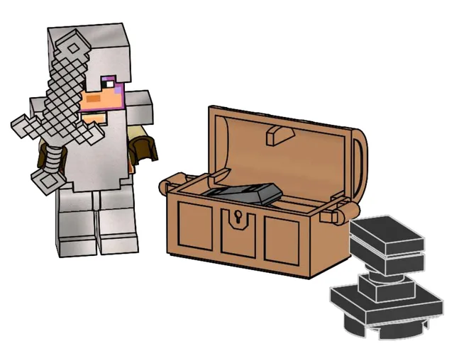 LEGO 662309-1 Knight with Chest and Anvil