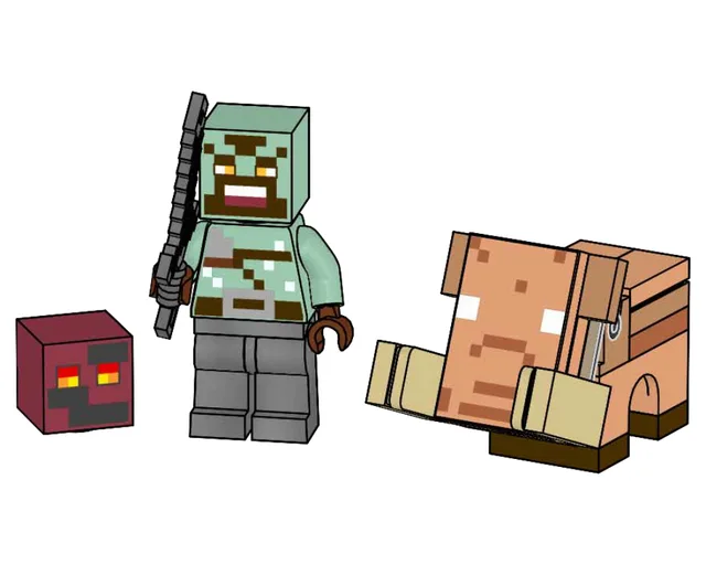LEGO 662503-1 Orc Warrior with Baby Hoglin and Magma Cube