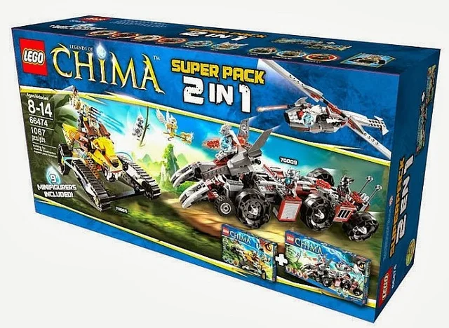 LEGO 66474-1 Legends of Chima Super Pack 2 in 1