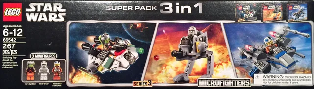 LEGO 66542-1 Star Wars Microfighters Super Pack 3 in 1